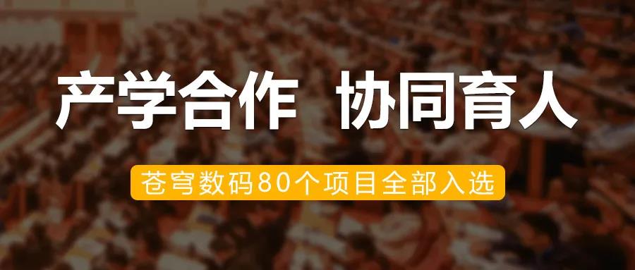 升級！蒼穹數(shù)碼入選教育部2020年第二批產(chǎn)學合作協(xié)同育人項目